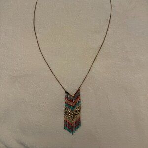 Premier Designs V multi color necklace